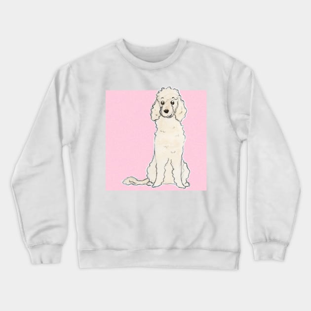 poodle dog Crewneck Sweatshirt by bitingnclawing